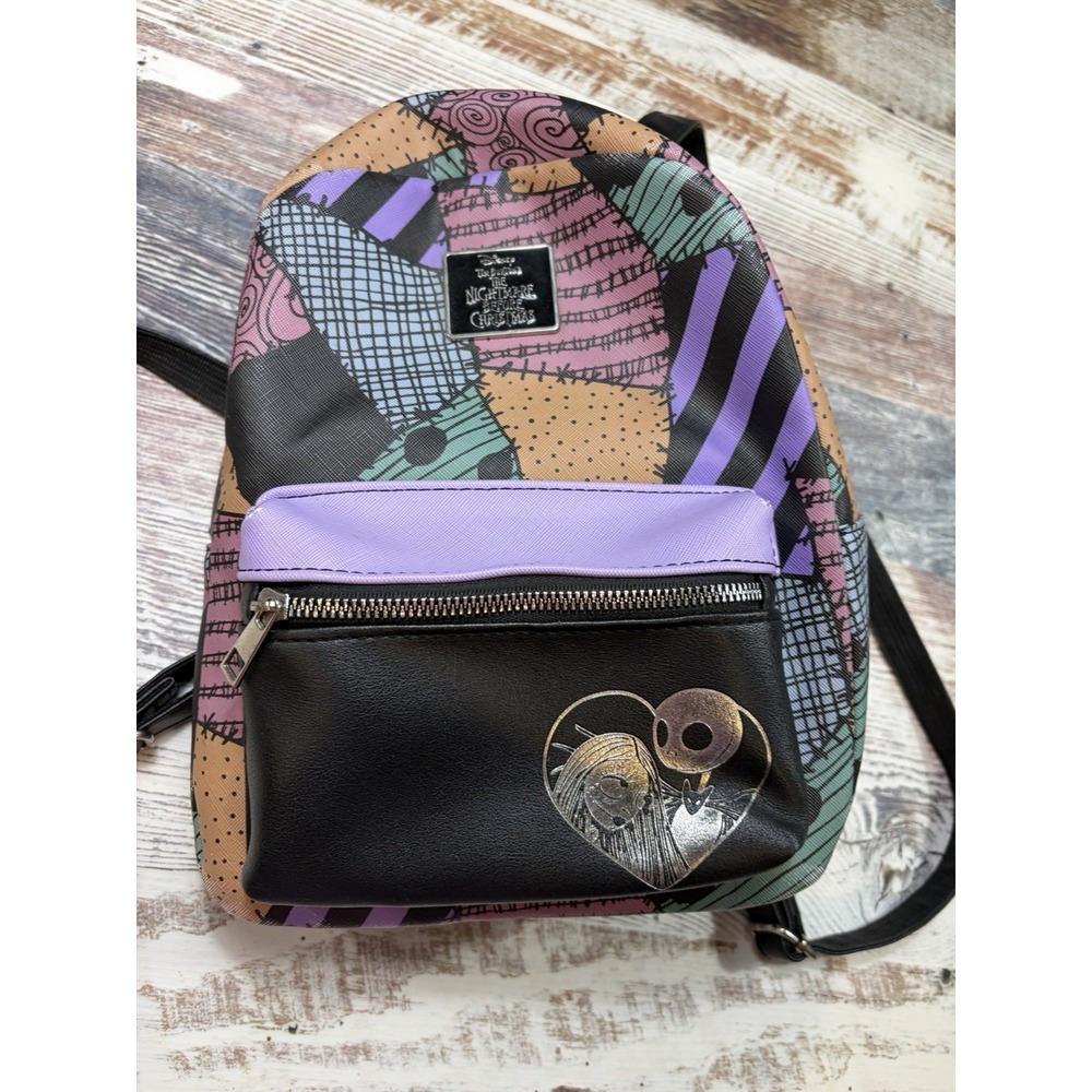 Bioworld Disney Nightmare Before Christmas Jack Sally Mini Backpack Multicolor